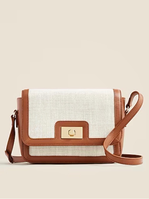 J. Crew Edie Bag In Spanish Canvas